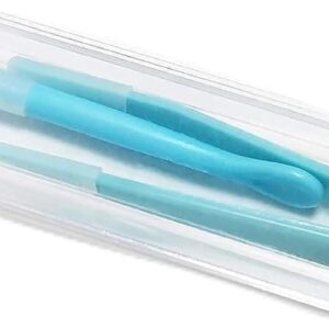 Blue Contact Applicator, Contact Lens Remover Tool, Inserter+Tweezer with Soft Tip, for Contact Lens Cases Health and Household, Contact Lens Cases